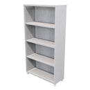 Commercial Bookcase with Feet 4 Tier / Silver Haze