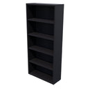 Commercial Bookcase with Feet 5 Tier / Black