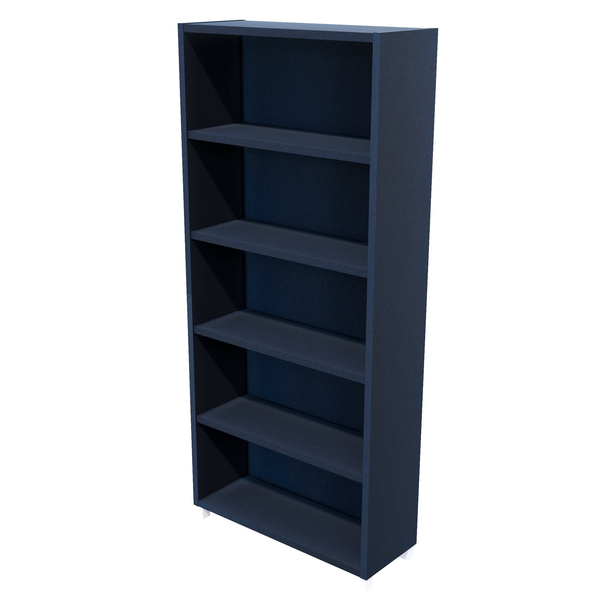 Commercial Bookcase with Feet 5 Tier / Char Blue