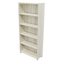 Commercial Bookcase with Feet 5 Tier / Coastal Elm
