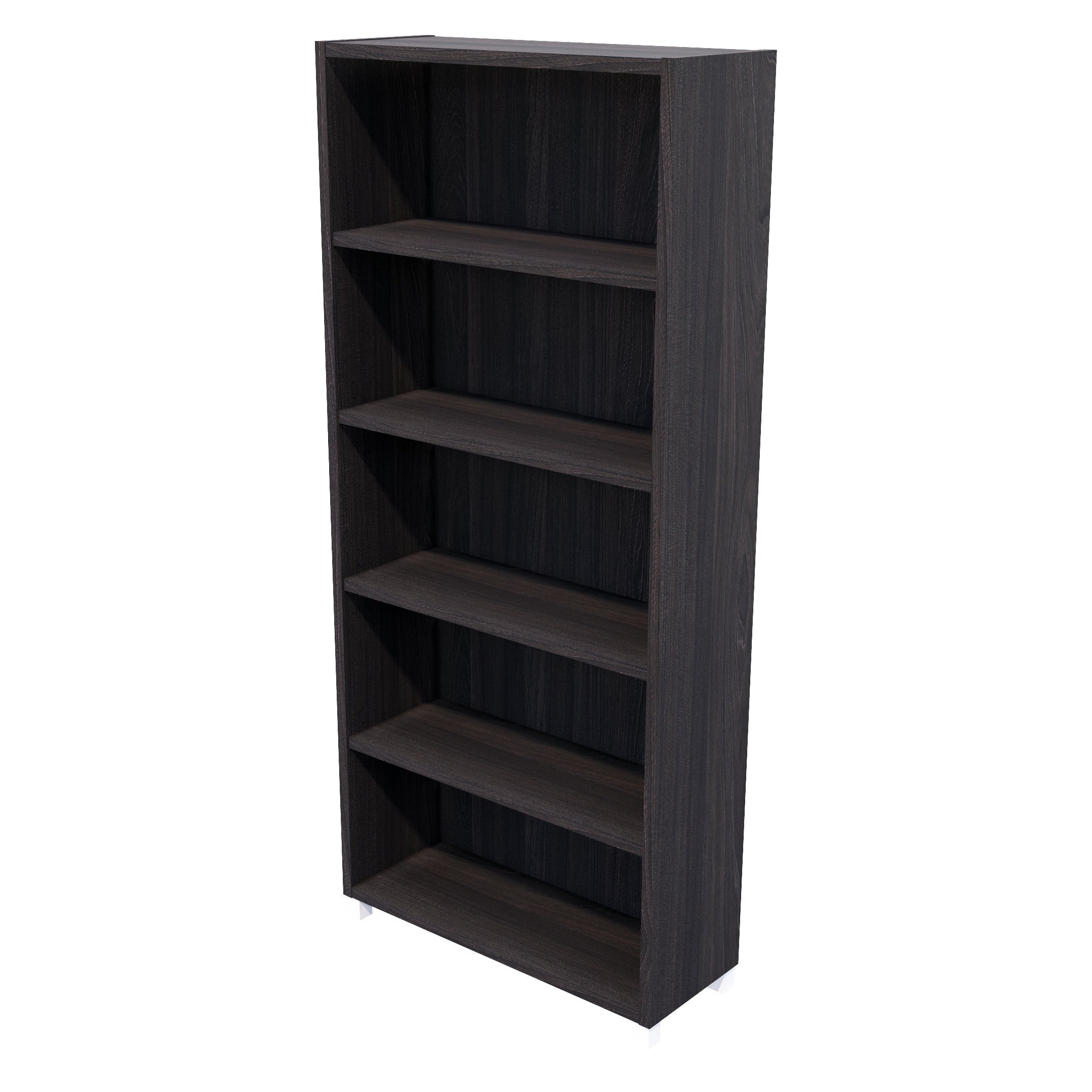 Commercial Bookcase with Feet 5 Tier / Fiordland Elm