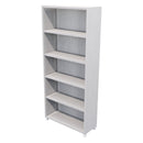 Commercial Bookcase with Feet 5 Tier / Silver Haze