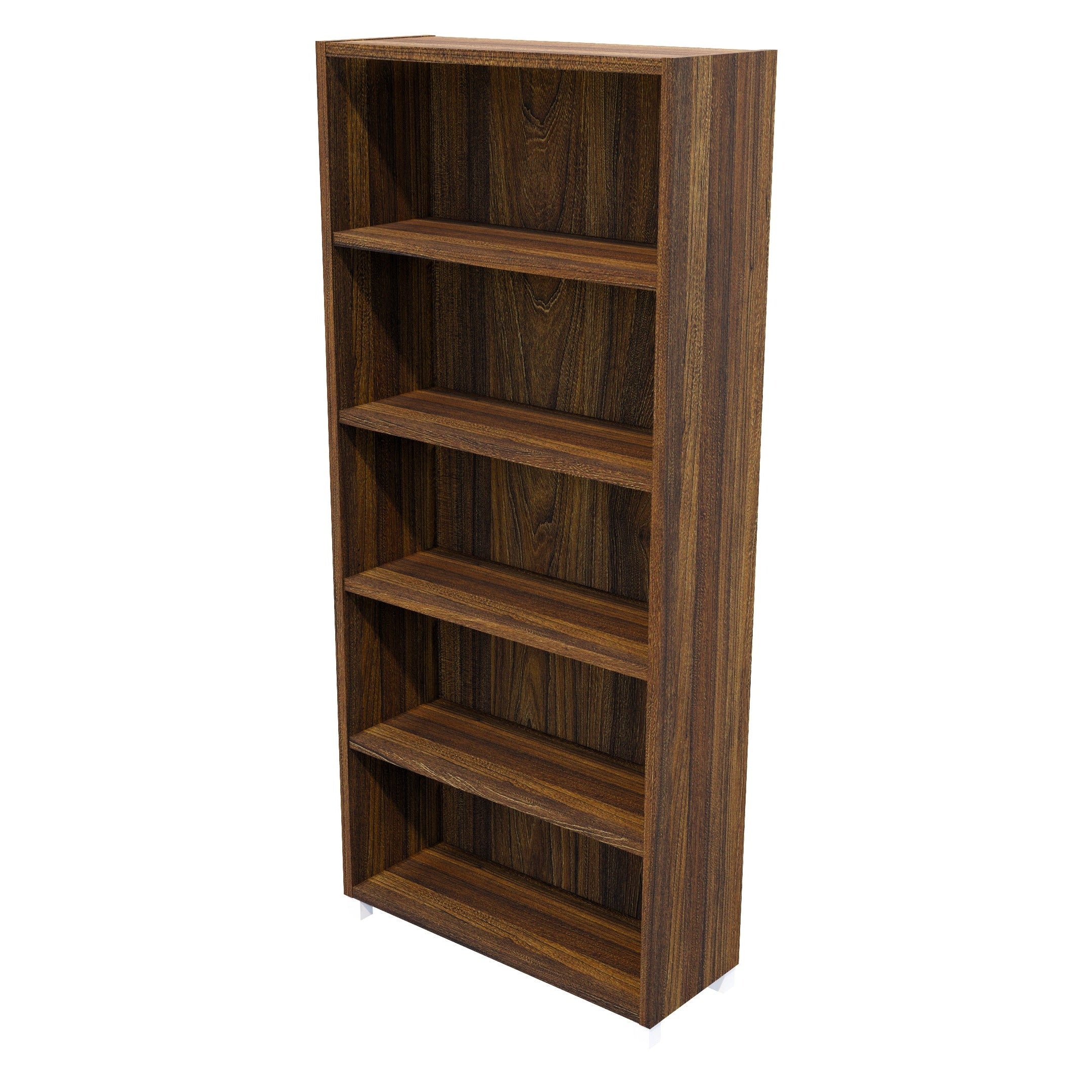 Commercial Bookcase with Feet 5 Tier / Tasman Elm