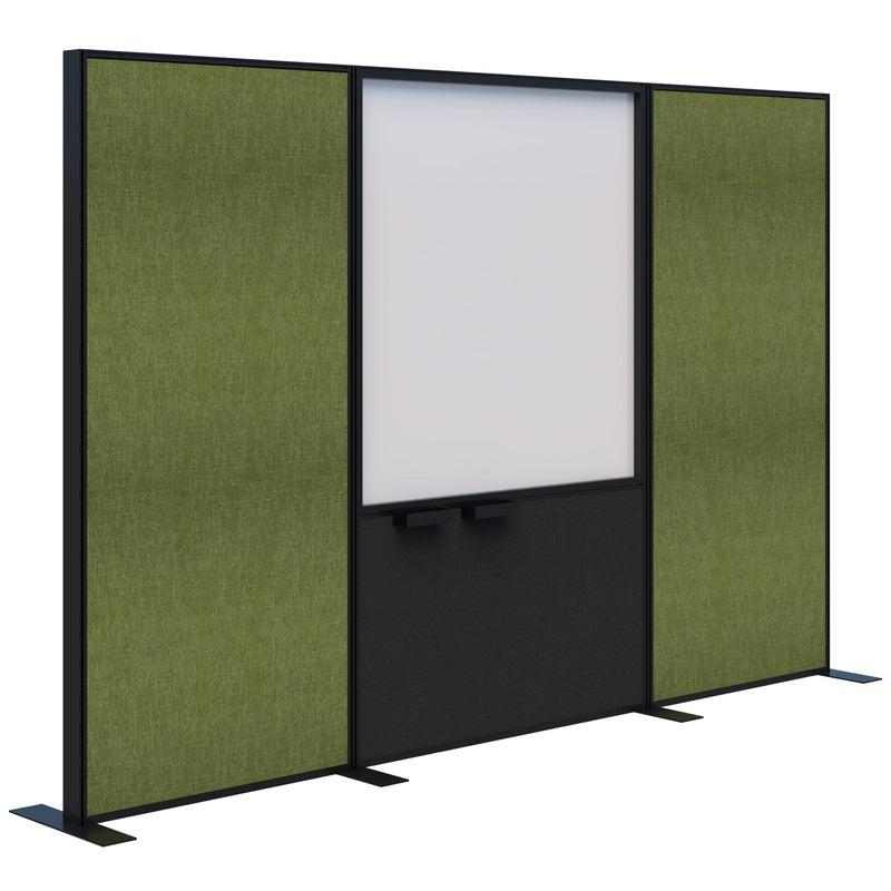 Connect Freestanding Fabric/Whiteboard/Fabric 3000 / Black / Keylargo Grass