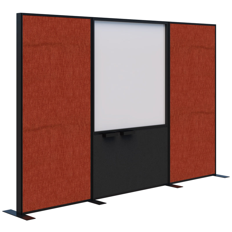 Connect Freestanding Fabric/Whiteboard/Fabric 3000 / Black / Keylargo Paprika