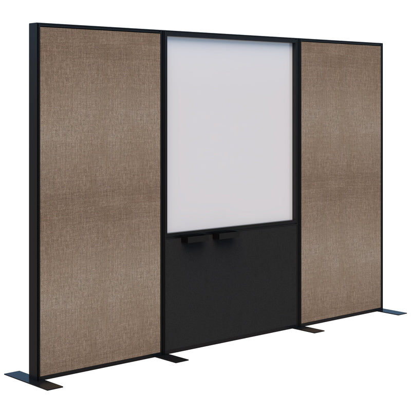Connect Freestanding Fabric/Whiteboard/Fabric 3000 / Black / Keylargo Pumice