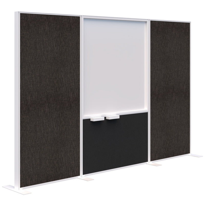 Connect Freestanding Fabric/Whiteboard/Fabric 3000 / White / Keylargo Anthracite