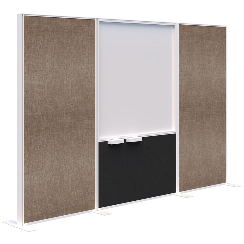 Connect Freestanding Fabric/Whiteboard/Fabric 3000 / White / Keylargo Pumice