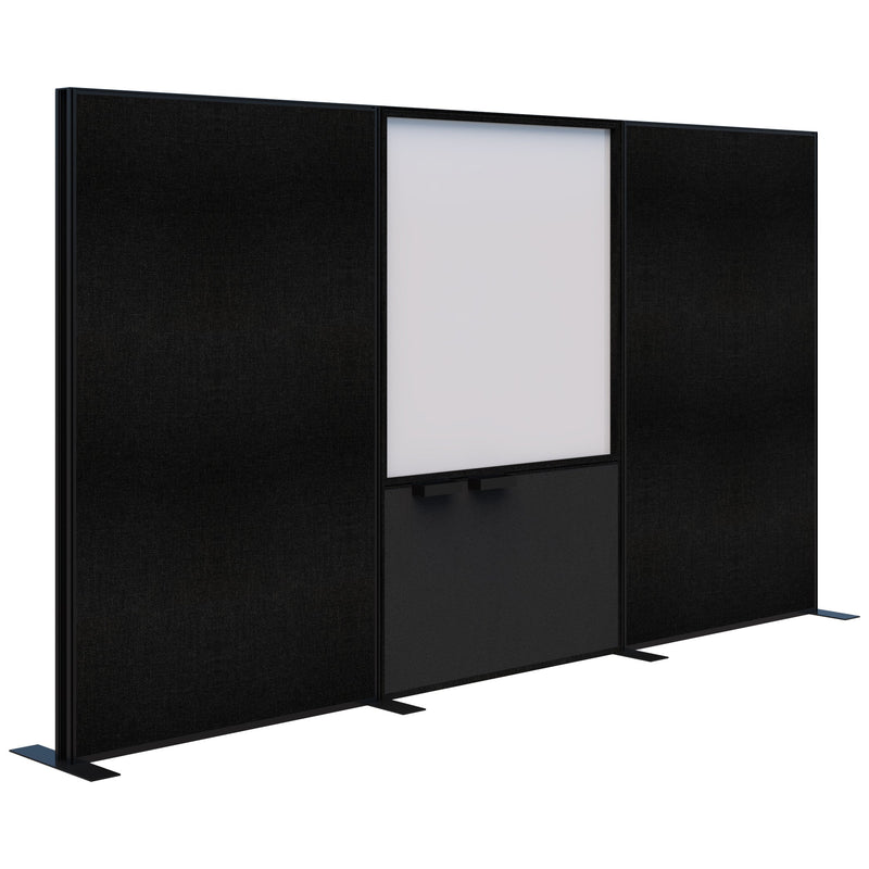Connect Freestanding Fabric/Whiteboard/Fabric 3600 / Black / Keylargo Ebony
