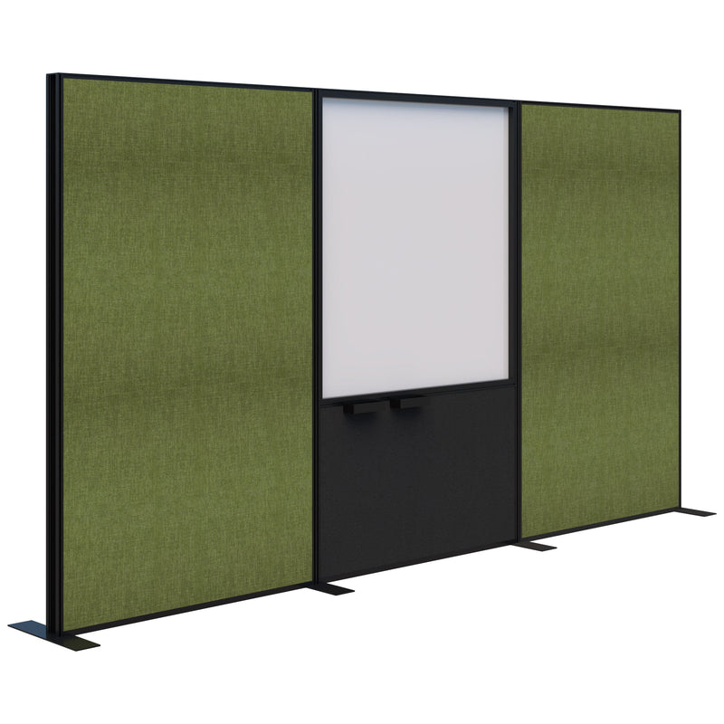 Connect Freestanding Fabric/Whiteboard/Fabric 3600 / Black / Keylargo Grass