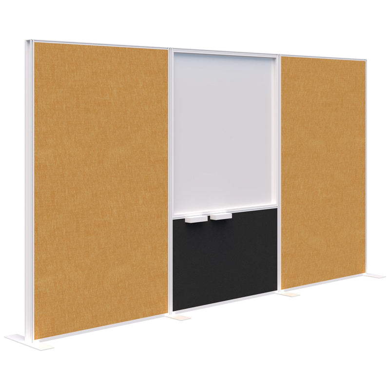 Connect Freestanding Fabric/Whiteboard/Fabric 3600 / White / Keylargo Marigold