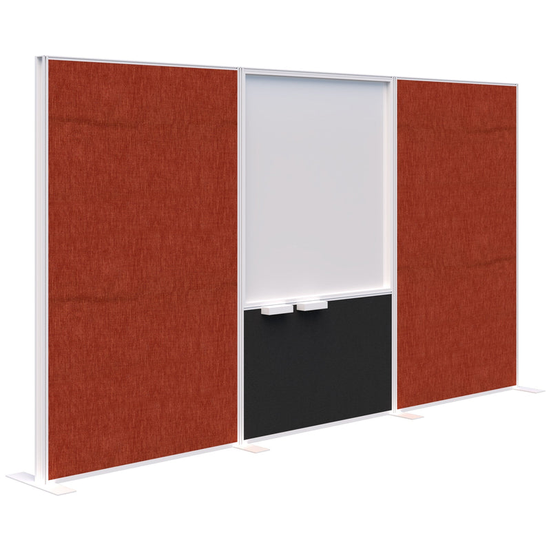 Connect Freestanding Fabric/Whiteboard/Fabric 3600 / White / Keylargo Paprika