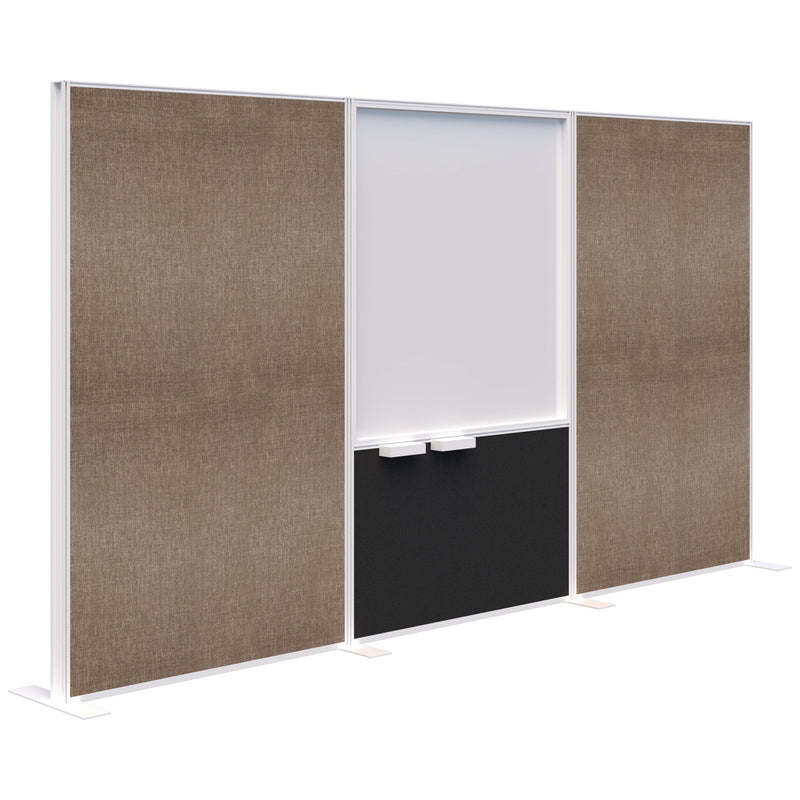 Connect Freestanding Fabric/Whiteboard/Fabric 3600 / White / Keylargo Pumice