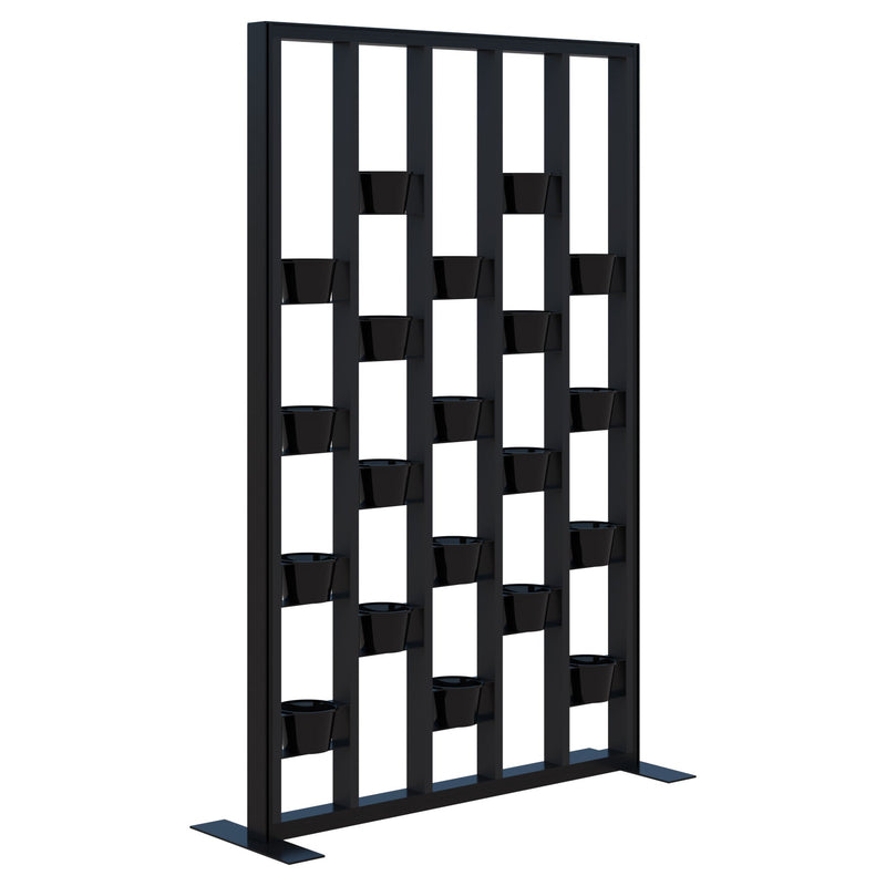 Connect Freestanding Plant Wall 1200 / Black with Black Frame