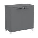 Cubit 900H Cupboard Silver / Black / White