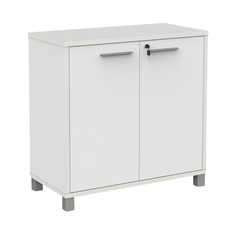 Cubit 900H Cupboard White / Silver / Silver