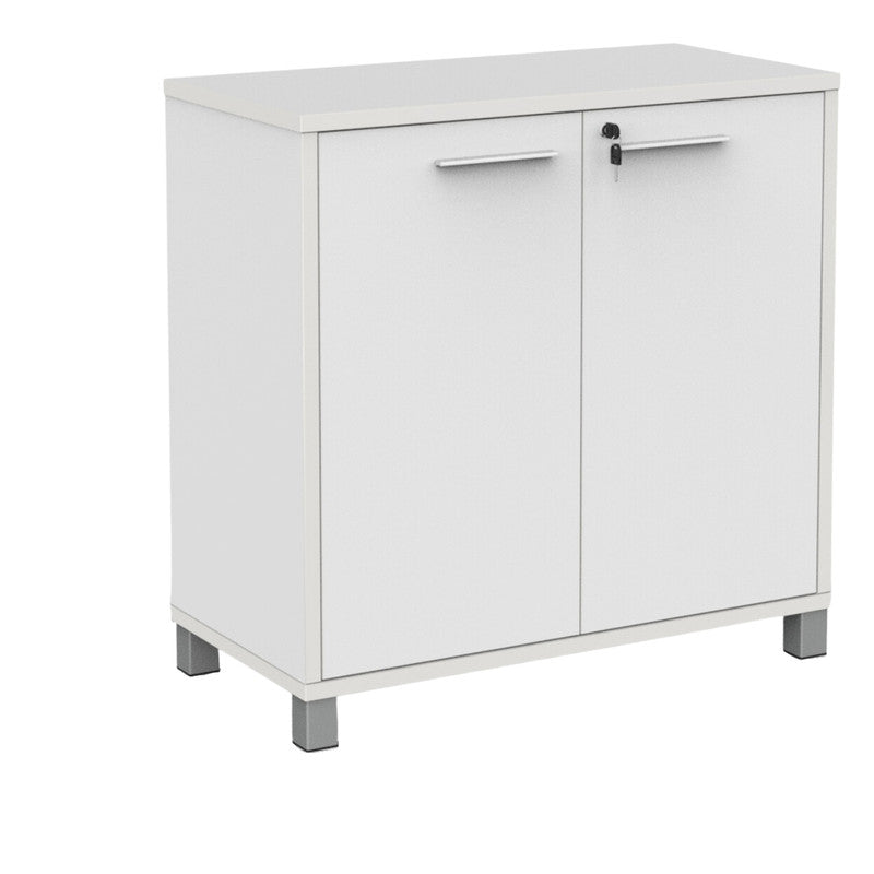 Cubit 900H Cupboard White / White / Silver