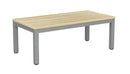 Cubit Coffee Table 1200 x 600 / Atlantic Oak / Silver