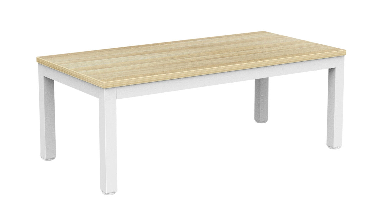 Cubit Coffee Table 1200 x 600 / Atlantic Oak / White