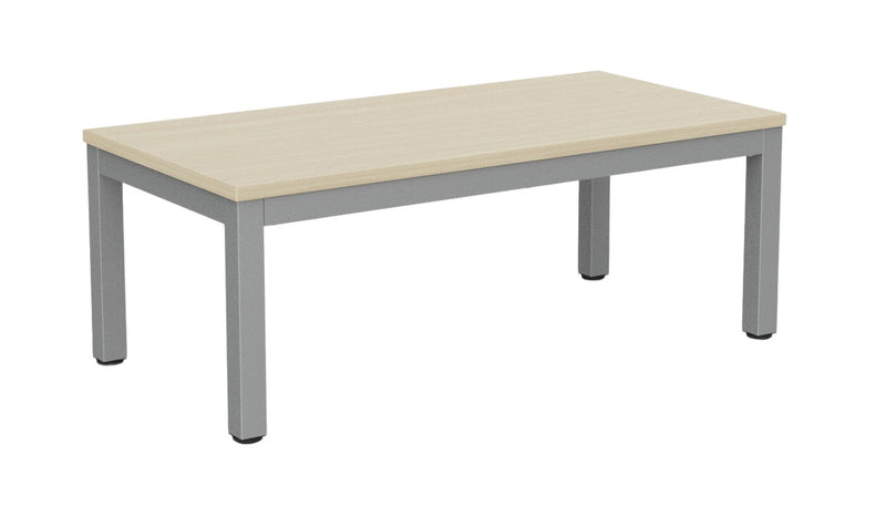 Cubit Coffee Table 1200 x 600 / Nordic Maple / Silver