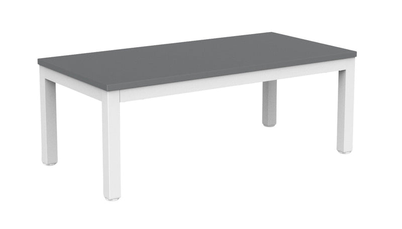Cubit Coffee Table 1200 x 600 / Silver / White