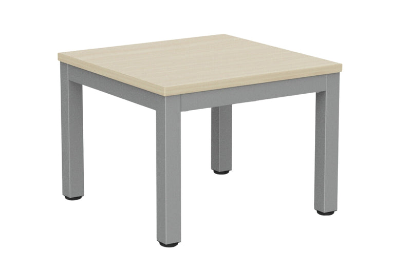 Cubit Coffee Table 600 x 600 / Nordic Maple / Silver