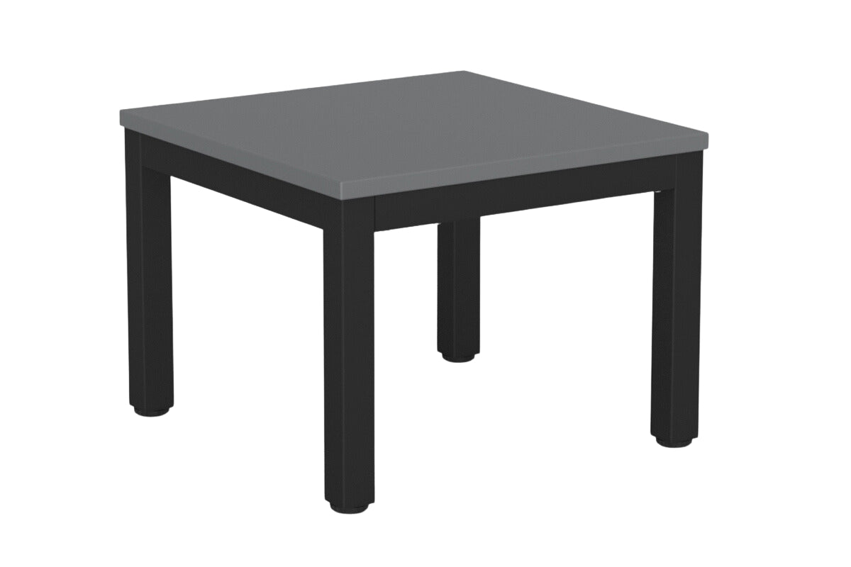 Cubit Coffee Table 600 x 600 / Silver / Black