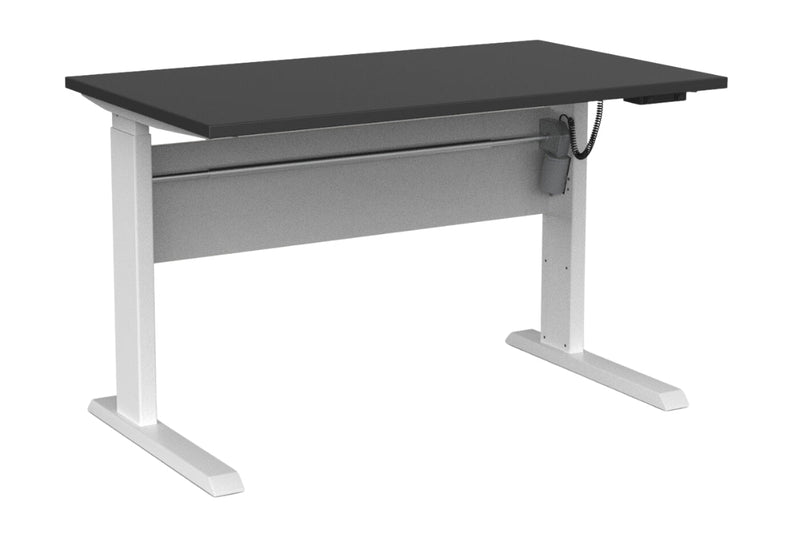 Cubit Electric Standing Desk 1200 x 700 / Black / White