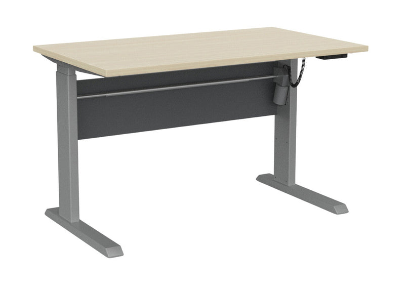 Cubit Electric Standing Desk 1200 x 700 / Nordic Maple / Silver