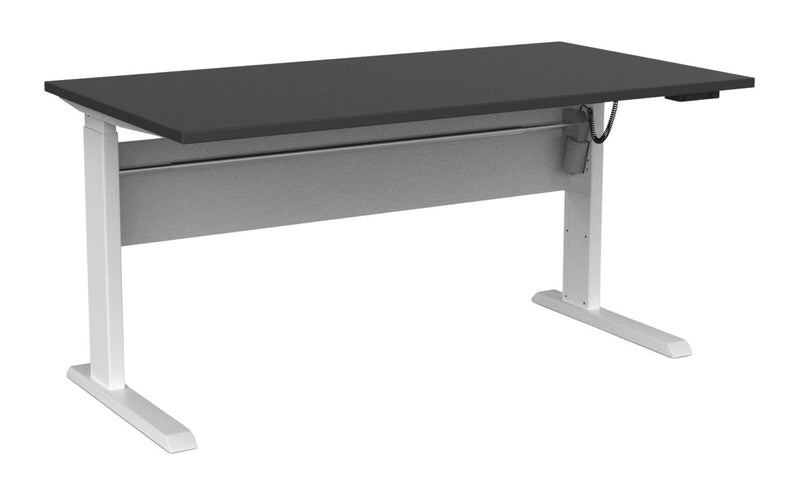 Cubit Electric Standing Desk 1500 x 800 / Black / White