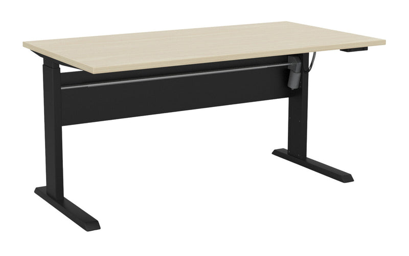 Cubit Electric Standing Desk 1500 x 800 / Nordic Maple / Black
