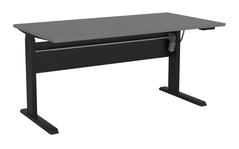 Cubit Electric Standing Desk 1500 x 800 / Silver / Black