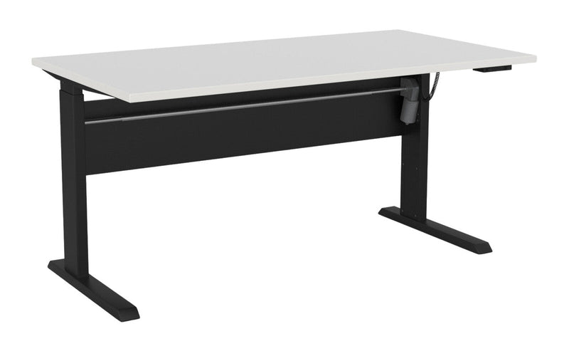 Cubit Electric Standing Desk 1500 x 800 / White / Black