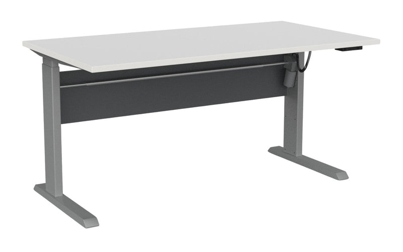 Cubit Electric Standing Desk 1500 x 800 / White / Silver