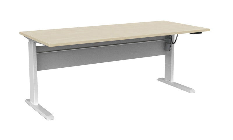 Cubit Electric Standing Desk 1800 x 800 / Nordic Maple / White