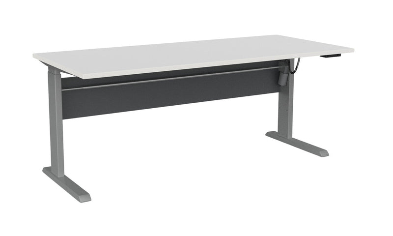 Cubit Electric Standing Desk 1800 x 800 / White / Silver