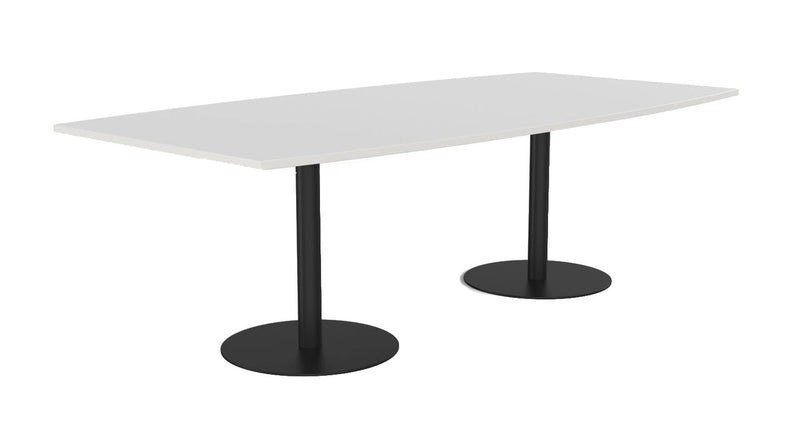 Cubit Polo Boardroom Table Boat / White
