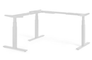 Enhance Electric Corner Desk Frame White