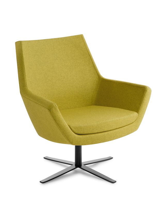 Eton Soft Seating Black / 4-Point / Mid Back