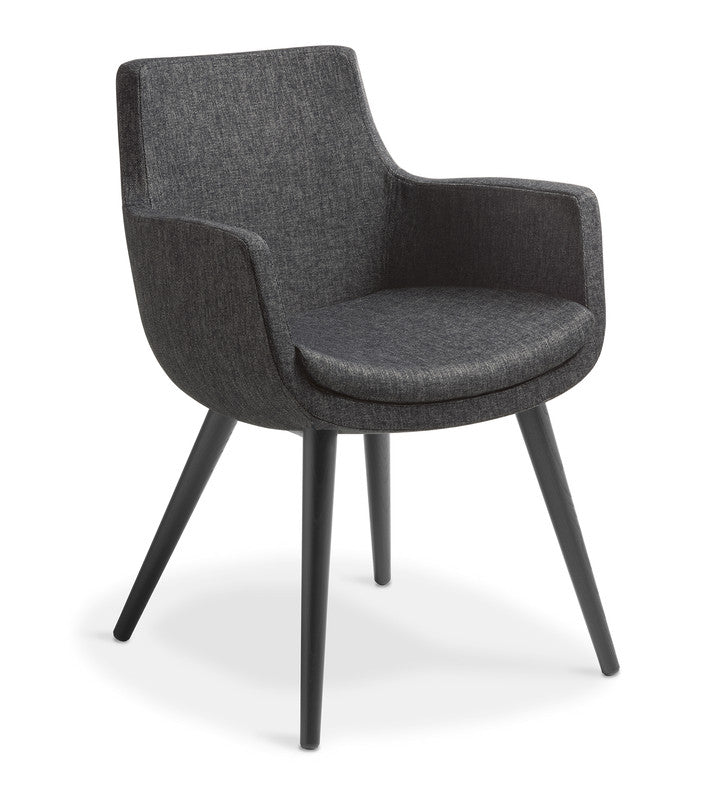 Ferne Meeting Chair Anthracite / Keylargo / Black Ash Timber
