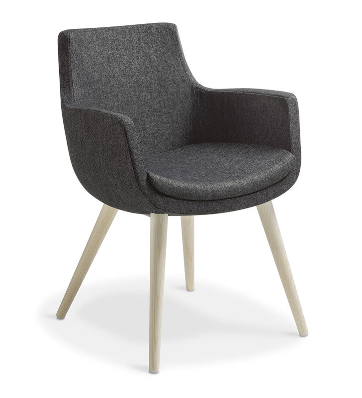 Ferne Meeting Chair Anthracite / Keylargo / Natural Ash Timber