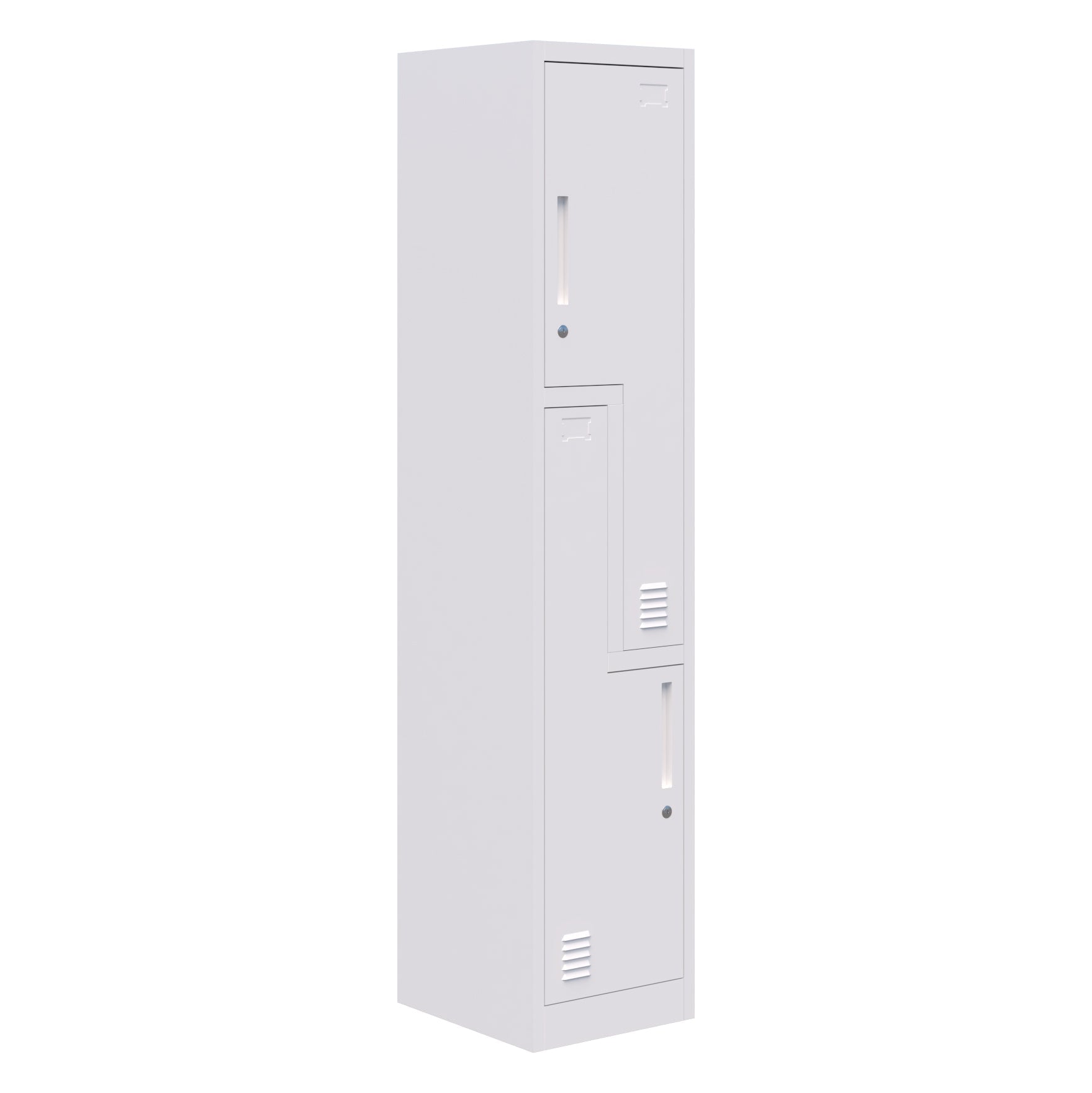 Fortis Steel Storage Locker 2 Door Stepped / Keyed Locking / 380