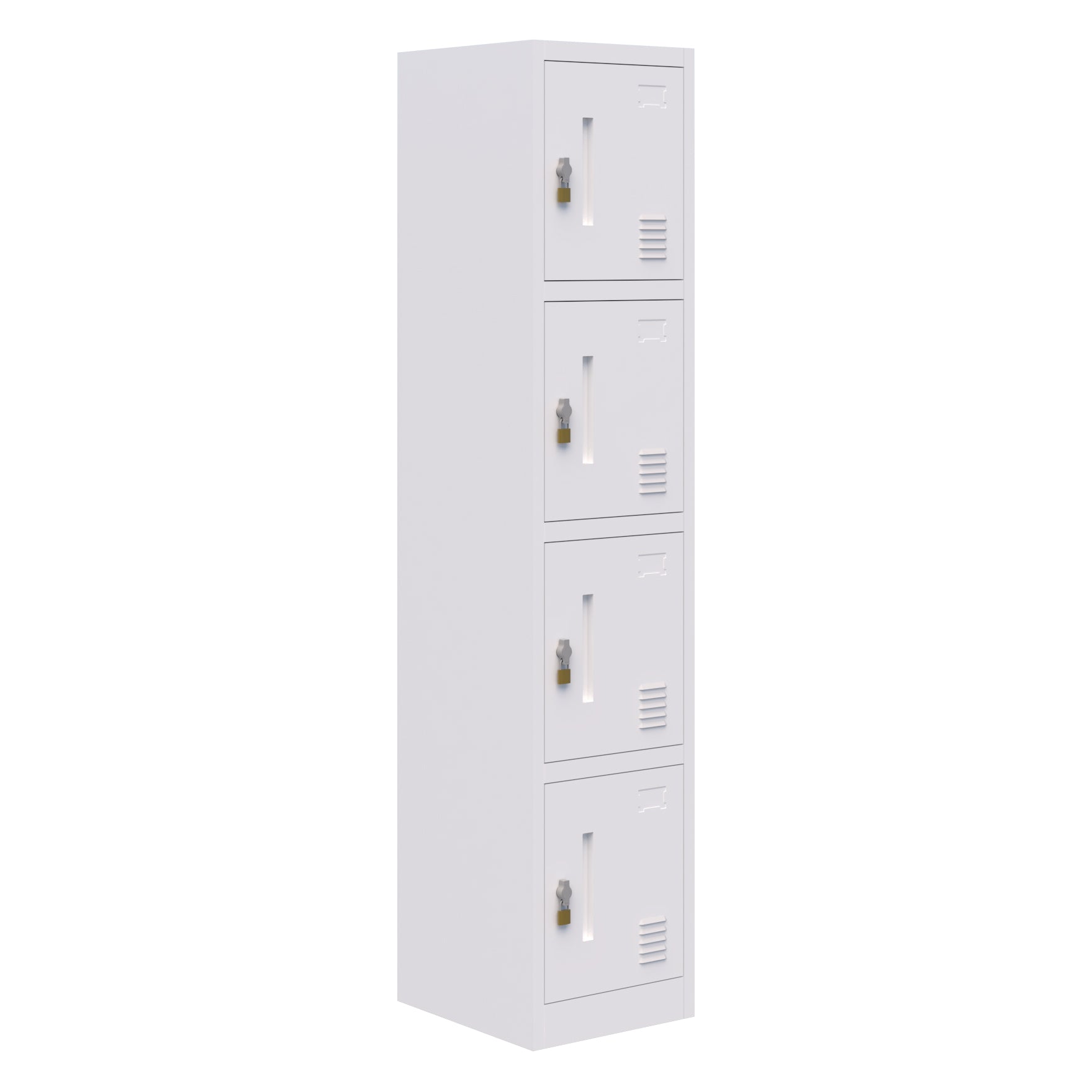 Fortis Steel Storage Locker 4 Door / Latch Lock for Padlock / 300