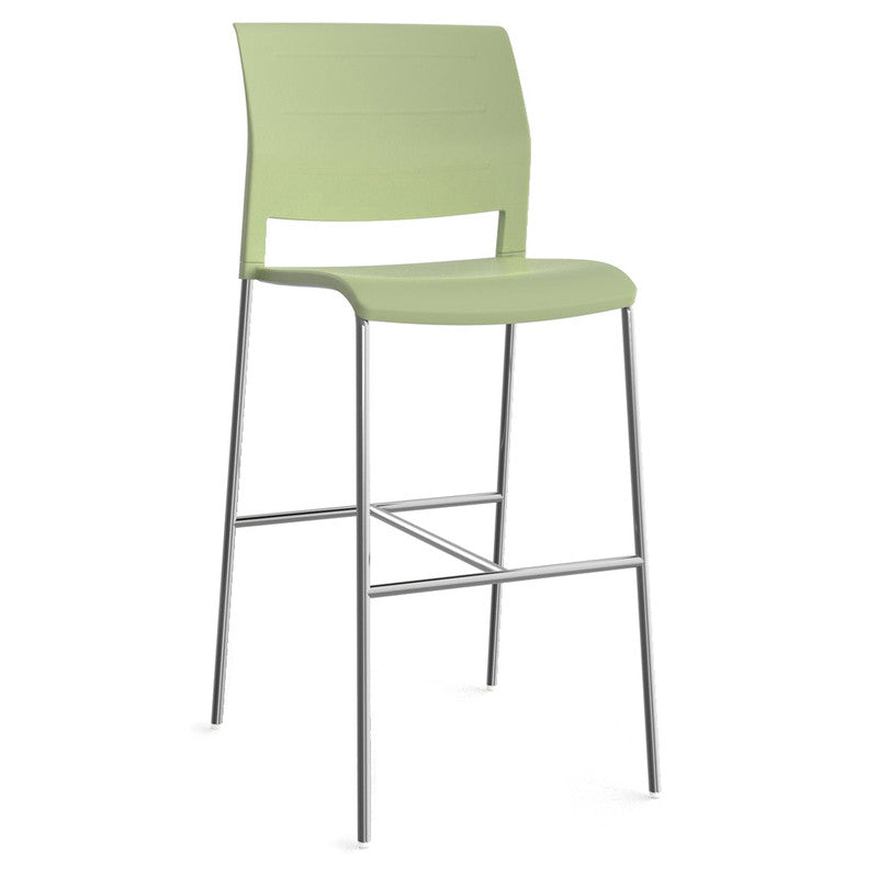 Game Barstool Pistachio / Chrome