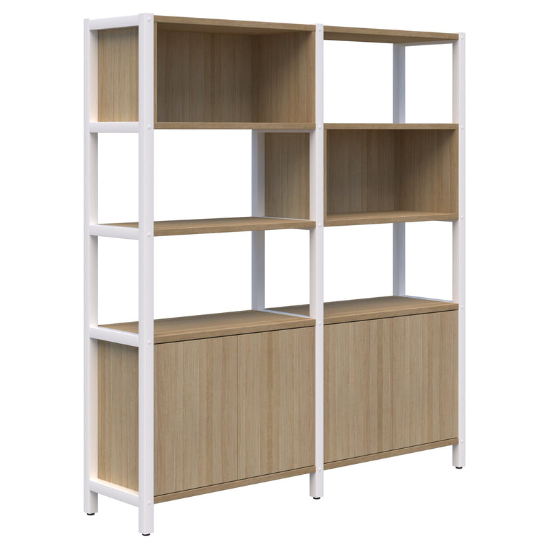 Grid 40 Modular Storage 1890 x 1720 / Classic Oak / White