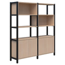 Grid 40 Modular Storage 1890 x 1720 / Refined Oak / Black