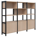 Grid 40 Modular Storage 1890 x 2560 / Refined Oak / Black