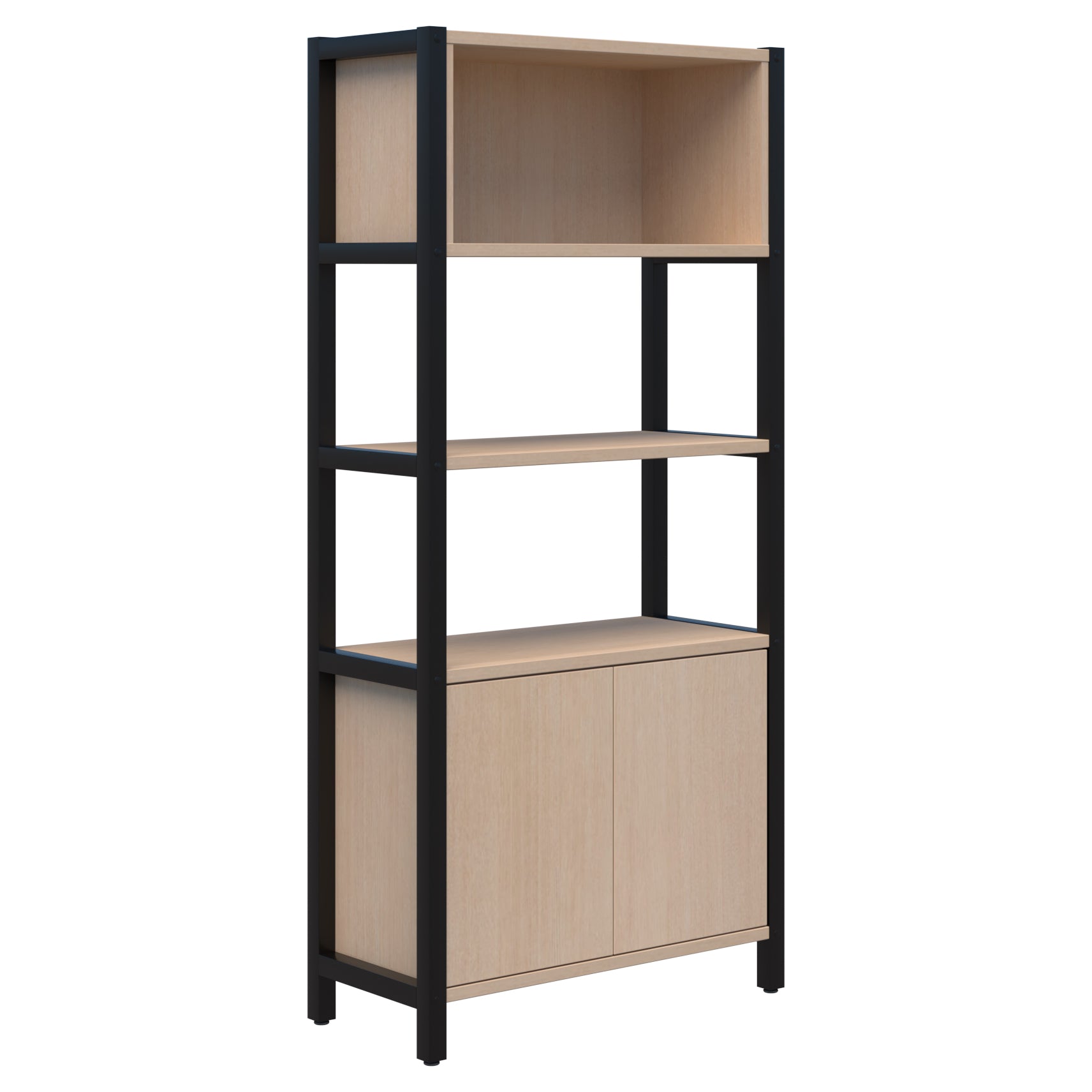 Grid 40 Modular Storage 1890 x 880 / Refined Oak / Black