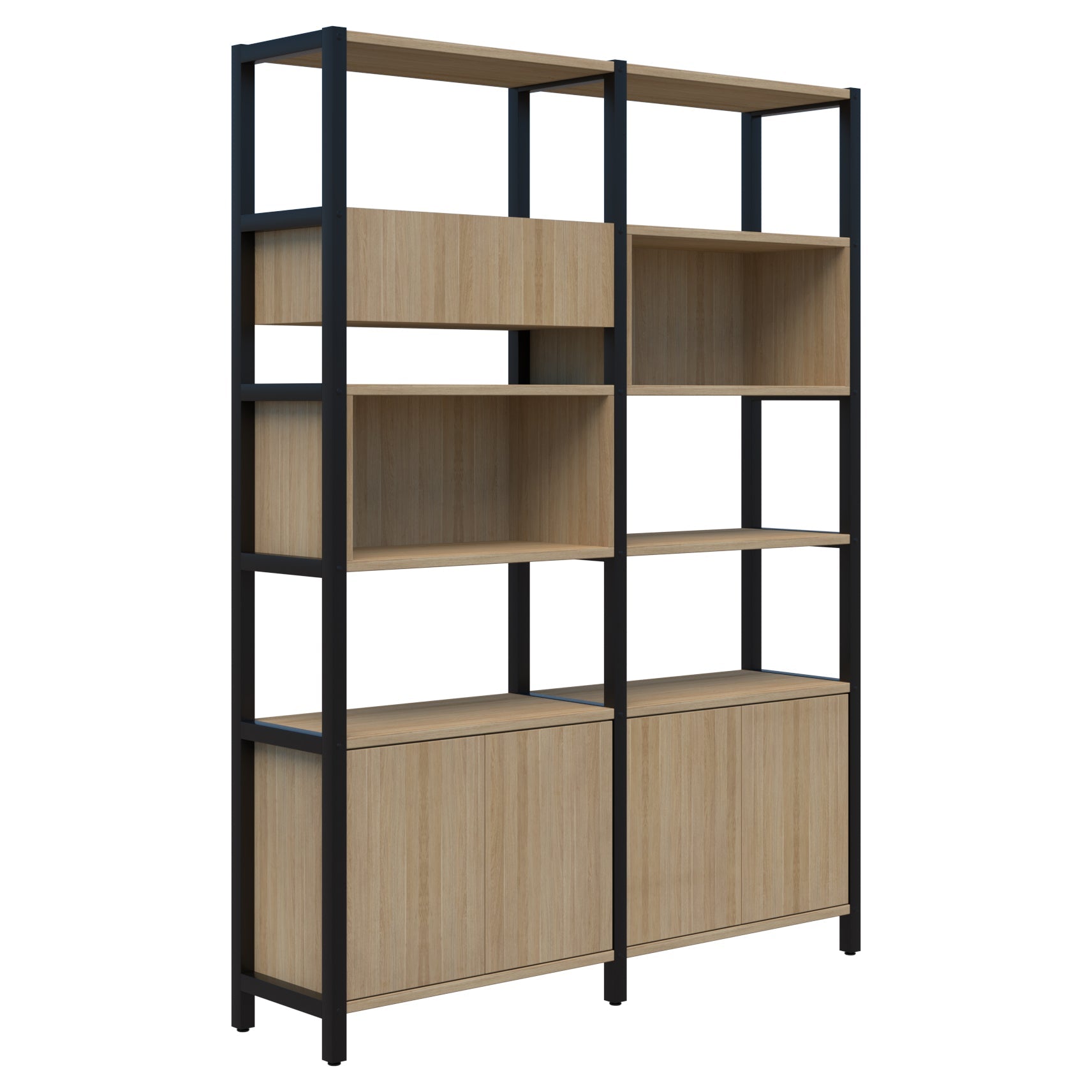 Grid 40 Modular Storage 2280 x 1720 / Classic Oak / Black