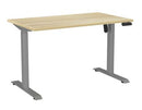 Haven Boost Standing Desk 1200 x 700 / Atlantic Oak / Silver